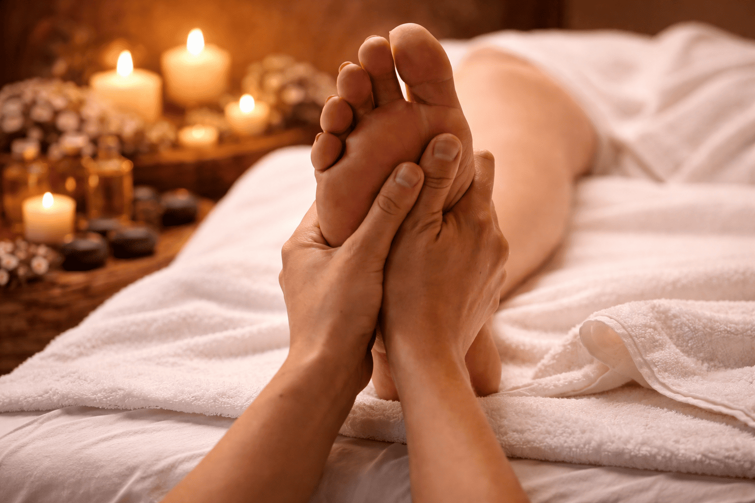 Symbolbild für eine entspannende Fußmassage in Karlskron